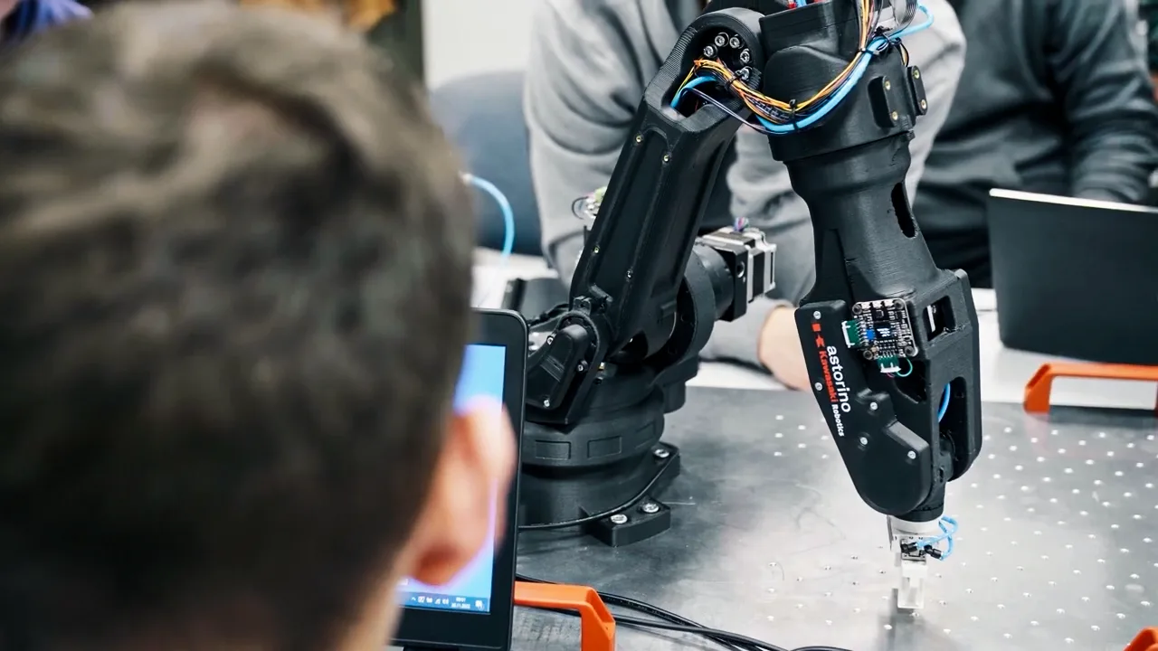Kawasaki Astorino educational robot in use