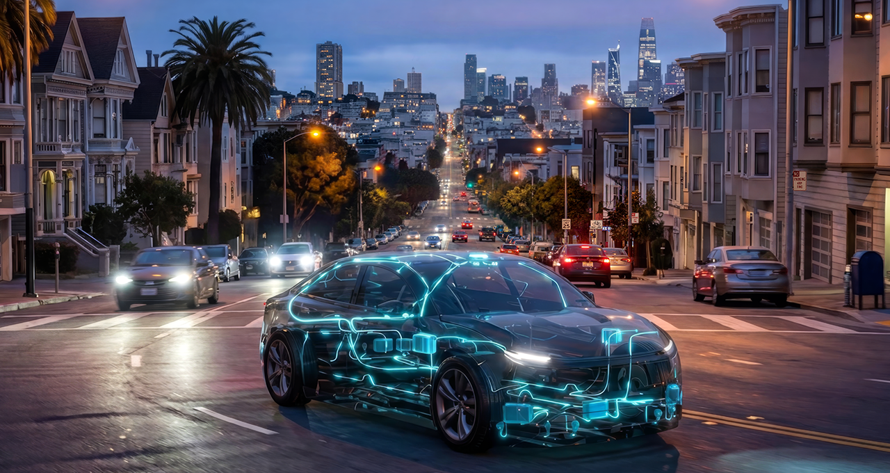 Robotaxi shown in NVIDIA’s Halos OS safety platform announcement